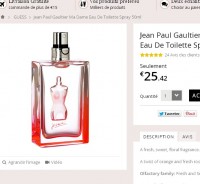 Bon plan parfum : gaultier madame 50ml à 25.42 euros port inclus
