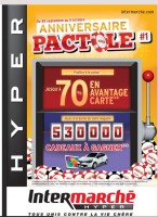 Jusqu’à 70% de credit sur la carte de fidelité chez intermarché du 30 septembre au 5 octobre