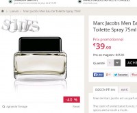 Bon plan parfum : edt hommes Men de Marc Jacobs à 35 euros (65 ailleurs )