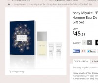 Bon plan parfum ; Coffret Issey Miyake pour hommes à 38 euros contre autour de 60 l’eau de toilette seule