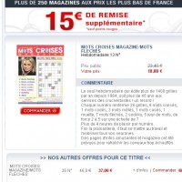 3 euros les 13 numéros de la revue « mots croisés magazine » .. toujours dispo