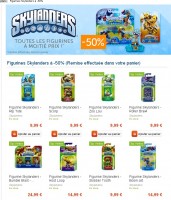 Figurines Skylanders à moitié prix chez cultura
