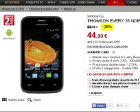 Smartphone dual core à moins de 45 euros
