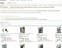 Bon plan xbox360 : 183 euros la console 250go + 2 jeux + un autre jeu ou accessoire