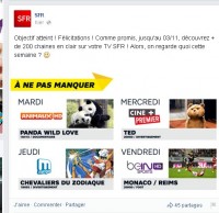 Sfr box : 200 chaines tv en clair jusqu’au 3 novembre