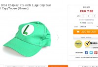 Casquette Luigi à 2.88 euros port inclus