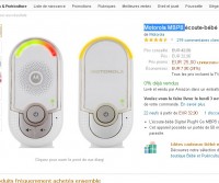 Puériculture : 25 euros le babyphone motorola MBP8 le 31/10