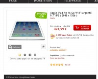 Bonne affaire Ipad Air qui revient à 327 euros ( 390 euros mais avec 64 euros de bons d’achats) …jusqu’au 2 octobre minuit