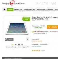 Super offre Ipad : 251 euros de prix de revient pour l’ipad Air le 8 octobre