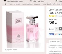 Parfums pas cher :  EDP Jeanne de parfum 50ml à 21.61 (contre autour de 50 normalement) .. le 9 octobre