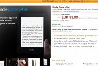 Liseuse kindle paperwhite  : 30 euros de remise le 7 octobre (99 euros la version wifi )
