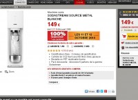 Bon plan sodastream : machine 100 pourcent remboursée en cartes cadeaux les 11 et 12 octobre