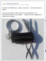 Jeux facebook : 3 portes clés multifonctions bonsplansastuces à gagner .. tirage 8 octobre