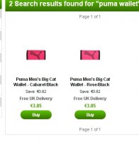 Portefeuilles Puma Sport pas chers à 3.85 euros port inclus voire moins