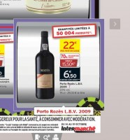 Super affaire alcool : Porto Vintage 2009 qui revient à 6.5 euros (jusqu’au 19 octobre)