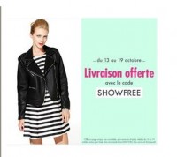 Showroomprive : livraison gratuite sans mini jusqu’au 19 octobre (pour une premiere commande)