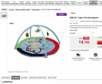 Bonne affaire puericulture :  tapis d’eveil Hauck à 15 euros