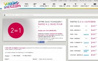 Vacances Toussaint : 2 billets de train pour le prix d’un
