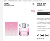 Bon plan parfum : versace bright crystal 200ml à 74.95 euros (le prix du 50ml)