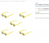 Lunettes 3d passives pour enfants pas chères ! 3.35 euros les 5 paires