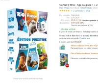 Coffrets 6 films d’animations en dvd pour 13 euros (age de glace,  horton , rio …)