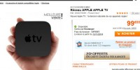 Apple tv à 99 euros mais avec une carte cadeau de 20 euros offerte