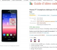 Smartphone ascend p7 quad core 2go de mémoire vive qui revient à 199 euros