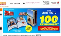 Livre photos A4 26 pages remboursé en bons d’achats sur auchanphoto