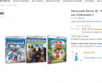 Bon prix blu ray 3d : 27 euros les 3 ( tempete boulettes geantes 2 , schroumpf 2 , Hotel transylvanie)