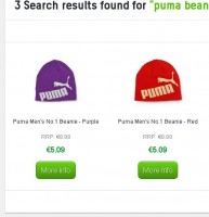 Bonnets Puma à 5.09 euros port inclus
