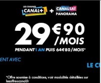 Abonnement canalplus canalsat à prix réduits:  22 euros pour les 6 chaines, 25 pour canalplus + canalsat ..