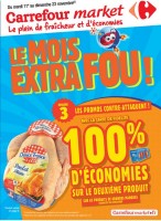 Carrefour market : 50 pourcent sur la carte pour l’achat de deux articles (jusqu’au 23 novembre )