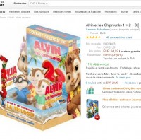 Coffrets dvd avec peluche pas chers : 14.99 euros  Alvin   , 16.99 Age de Glace , 12.99 les Croods