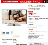 Bon plan smart tv 3d : thomson 46 pouces à moins de 400 euros