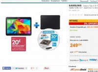 Tablette samsung galaxy tab 10 pouces + etui qui revient à moins de 200 euros
