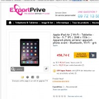 bon plan ipad air2 16go wifi à 443 euros mais avec jusqu’à 25 pourcent de bons d’achats