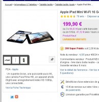 Ipad Mini pas cher qui revient à moins de 170 euros le 30 novembre