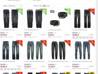 Jeans lee cooper pas chers entre 10 -20 euros