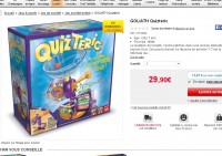 Jeu Quizteric de Goliath qui revient à moins de 13 euros (contre autour de 30 en prix de base )