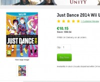 bon plan jeux videos:  Just Dance 2014 pour wii u à 10 euros port inclus