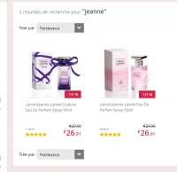 Bon plan parfum : Lanvin Jeanne et Jeanne Couture 50ml à 26.91 euros port inclus (plus de 50 normalement)
