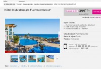 Bon plan vacances: 399 euros la semaine en hotel 4 étoiles à fuerteventura depart le 30 novembre (Paris , Lille)