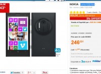 Bon prix smartphone : Nokia Lumia 1020 4G à 247 euros