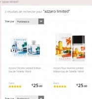 Bon plan parfum : azzaro limited  hommes ou chrome 100ml à 21.76 euros  – 41.2 euros les deux