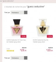 Bon plan parfums : guess seductive 30ml à 23.35 euros port inclus (contre plus de 40 normalement)