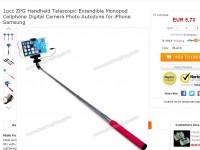 Bonne affaire : 5.73 euros la perche à selfie pour smartphone … port inclus