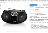 Radio cd mp3 Philips à moins de 40 euros (le 24 novembre)
