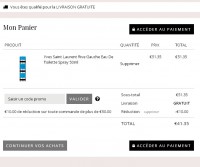 Bon plan parfum : Rive Gauche 50ml d’Yves Saint Laurent à 41 euros port inclus (autour de 70 normalement)