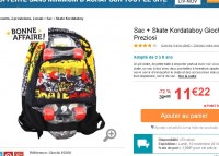 11.24 euros un sac à dos et un skate board pour enfants