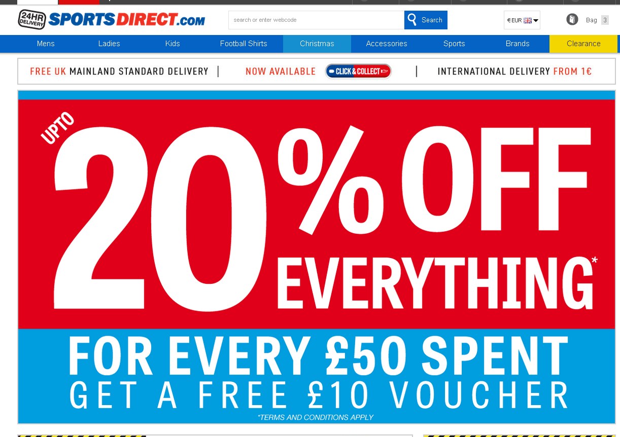 Sport direct bons d'achats offerts et des bonnes affaires